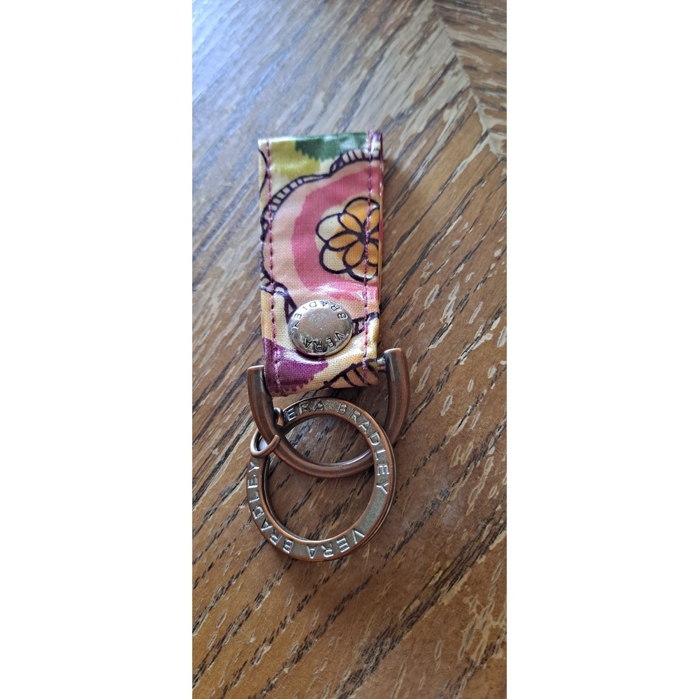Vera Bradley Key Chain- flowers‎ - Pink, Yellow, Green, Purple colors